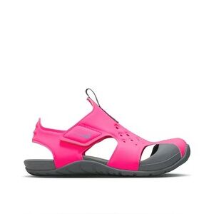 NWT Girls’' 9c Nike pink black little kids Sunray Protect 2 water sandals